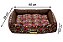 Cama Retangular Luxo Marrom Floral para Cachorro ou Gato - Imagem 4