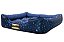 Cama Retangular Azul Patinhas para Cachorro ou Gato - Imagem 3