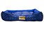 Cama Retangular Luxo Azul Bolinhas para Cachorro ou Gato - Imagem 1
