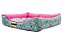 Cama Retangular Luxo Rosa Borboleta Para Cachorro ou Gato - Imagem 4