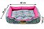 Cama Retangular Luxo Rosa Borboleta Para Cachorro ou Gato - Imagem 7