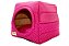 Cama Iglu e Toca Para Cachorro Luppet Rosa Poa - Imagem 2