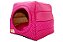 Cama Iglu e Toca Para Cachorro Luppet Rosa Poa - Imagem 4