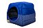 Cama Iglu e Toca Para Cachorro Luxo Azul Poa - Imagem 2