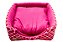 Cama Iglu e Toca Para Cachorro  Luxo Rosa Geométrico - Imagem 3