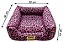 Cama Quadrada Impermeável Oncinha Pink para Cães e gatos - Imagem 2