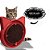 Arranhador para Gatos com Bolinha Interativa Antistress - Vermelho - Imagem 2