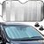 Protetor Solar  Quebra Sol  carro Universal Dobrável em Alumínio maleáveL - Imagem 2