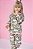 Pijama Infantil de Menina Longo em Fleece Gatinho - Imagem 1