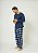 Pijama Masculino Longo - Sued Light Xadrez Azul Dudu - Imagem 3