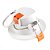 Spot Led 7w Redondo De Embutir Direcional Bivolt Branco - Imagem 8