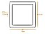 Painel Slim Led Embutir Quadrado 3000K Branco Quente 12W Bivolt Branco Llum Bronzearte - Imagem 7