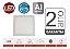 Painel Slim Led Embutir Quadrado 1850 Lúmens 3000K Branco Quente 24W Bivolt 29,5 X 29,5 Branco Llum Bronzearte - Imagem 9