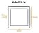 Painel Slim Led Embutir Quadrado 1850 Lúmens 3000K Branco Quente 24W Bivolt 29,5 X 29,5 Branco Llum Bronzearte - Imagem 3