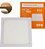 Painel Slim Led Embutir Quadrado 1850 Lúmens 3000K Branco Quente 24W Bivolt 29,5 X 29,5 Branco Llum Bronzearte - Imagem 1