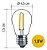 Lampada Led G45 E27 220 Lumens 2300K Branco Quente 1.8W Bivolt 360º Ctb - Imagem 5