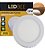 Painel Led Sobrepor Redondo 3000K Branco Quente 12W Bivolt Branco Ledbee - Imagem 2