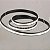 5503/600P - Pendente Aluminio Com Borracha 600Mm Preto 3200K 3M Bivolt - Imagem 3