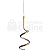 Pendente De Led 3200K 10W Dourado Cabo 2M D150*H500Mm Aluminio Com Borracha - Imagem 1