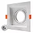 SPOT RECUADO EMBUTIR MR16 GU10 QUADRADO BRANCO - Imagem 1