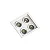 SPOT EMBUTIDO RECUADO 4 DICROICA BT 175X175X35MM - Imagem 1
