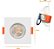 Spot Easy Led Embutir Quadrado 240 Lúmens 3W Bivolt 7,5Cm Branco Llum Bronzearte - Branco Neutro - Imagem 4