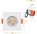 Spot Easy Led Embutir Quadrado 240 Lúmens 3W Bivolt 7,5Cm Branco Llum Bronzearte - Branco Frio - Imagem 3