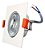 Spot Easy Led Embutir Quadrado 240 Lúmens 3W Bivolt 7,5Cm Branco Llum Bronzearte - Branco Frio - Imagem 8