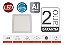 Painel LED Embutir Quadrado 18W Branco Frio 6500K Bivolt LLUM Bronzearte - Imagem 5