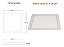 Painel LED Slim Embutir Quadrado 18W 1400 Lumens Branco Quente 3000K Bivolt 22,5cm LLUM Bronzearte - Imagem 6