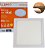 Painel LED Slim Embutir Quadrado 18W 1400 Lumens Branco Quente 3000K Bivolt 22,5cm LLUM Bronzearte - Imagem 1