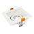 Spot Embutir Recuado Quadrado MR11 GU10 Branco Embuled - Imagem 2