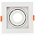 Spot Embutir Recuado Quadrado MR11 GU10 Branco Embuled - Imagem 1