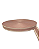 ALÇA 30MM 2 LISTRAS FINA COR ROSA VELHO LISTRA CREME (METRO) - Imagem 1