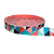 ALÇA ACETINADA 30MM ESTAMPADA COR TRIANGULO FLAMINGO 1 METRO - Imagem 1