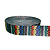 ALÇA ACETINADA 40MM ESTAMPADA COR INDIANA COLORS 1 METRO - Imagem 1