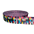 ALÇA ACETINADA 40MM ESTAMPADA COR LOSANGO COLORS 1 METRO - Imagem 1