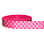 ALÇA ACETINADA 40MM ESTAMPADA COR LOVE PINK 1 METRO - Imagem 1