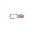PUXADOR 06 COLOR VAZADO OVAL COR ROSA BB PACOTE COM 10 PEÇAS - Imagem 1