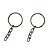 ARGOLA PARA CHAVEIRO 22MM NÍQUEL COM CORRENTE – KIT COM 5 UNIDADES - Imagem 1