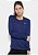 Camiseta Manga Longa Nike Dri-Fit Miler Feminina - Azul - Tamanho PP - Imagem 1