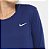 Camiseta Manga Longa Nike Dri-Fit Miler Feminina - Azul - Tamanho PP - Imagem 4