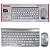 kit teclado e mouse Sem fio wireless Kapbom Usb 10m 2.4ghz ka685 - Imagem 1
