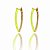Argola oval neon cravejada - Imagem 5