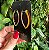 Argola oval neon cravejada - Imagem 2