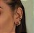 Meia argola oval pedras - Imagem 1