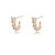 Meia argola oval pedras - Imagem 2