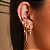 Conjunto argolinhas gota rubi - Imagem 1