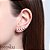 Ear cuff ponto coraçoes - Imagem 1
