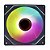 FAN 120MM AURORA FORWARD PWM ARGB PRETA ROUND5 - Imagem 2